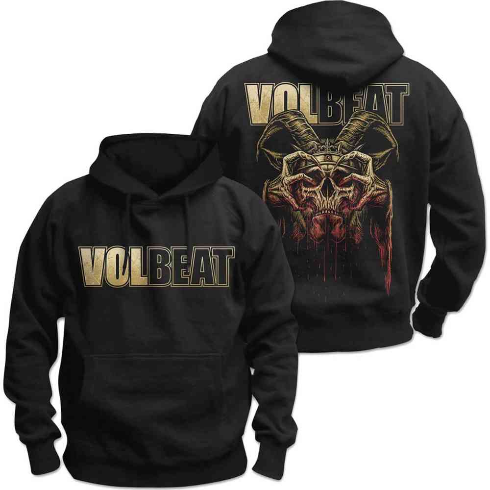 Volbeat - Bleeding Crown Skull Hoodie - Black
